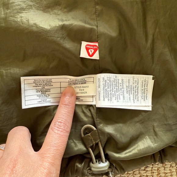 Madewell Travel Buddy Packable Puffer in Kale Size XS - Picture 11 of 12